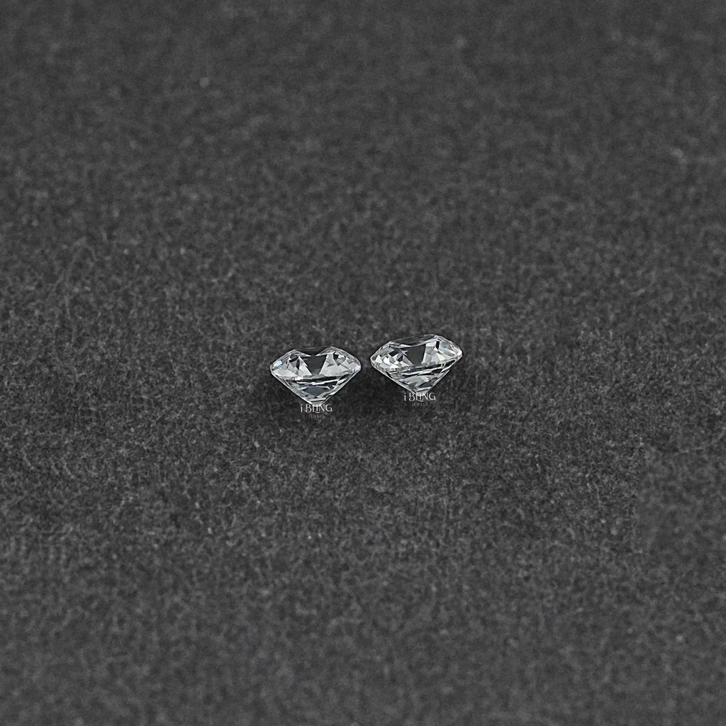 Old Mine Square Cushion CVD Diamond Matching Pair