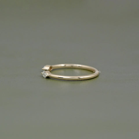 Two Stone Marquise Diamond Open Cuff Ring