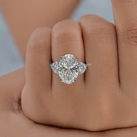 Oval And Heart Lab Grown Diamond Ring