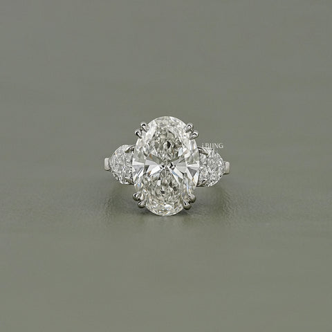 Oval And Heart Lab Grown Diamond Ring