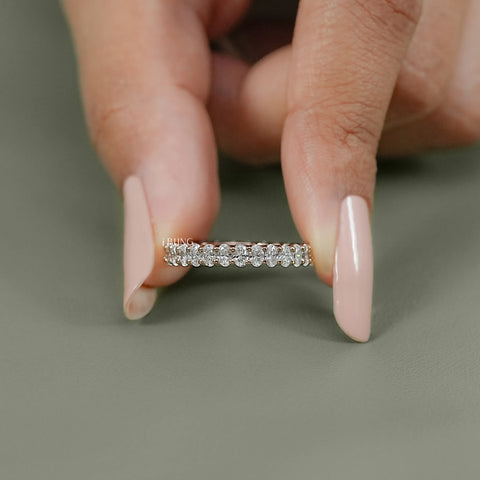 Oval Cut Lab Grown Diamond Eternity Band