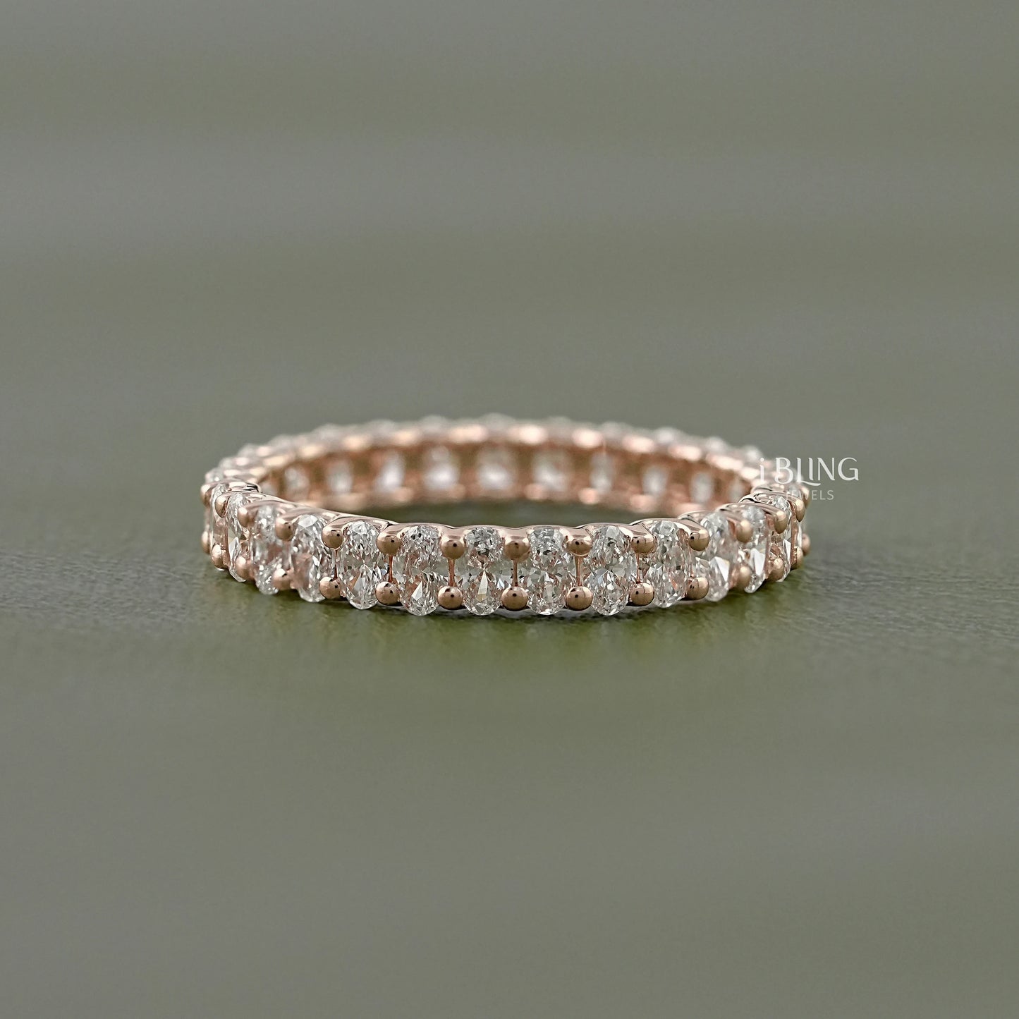 Oval Cut Lab Grown Diamond Eternity Band