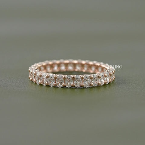 Oval Cut Lab Grown Diamond Eternity Band