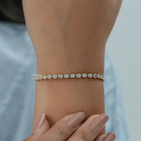 Oval Cut Lab Grown Diamond Tennis Bracelet