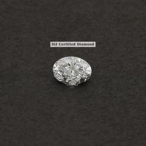 IGI Certified Oval Cut Lab Loose Diamond