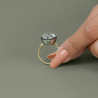 Georgian Style Oval Solitaire Lab Grown Diamond Ring