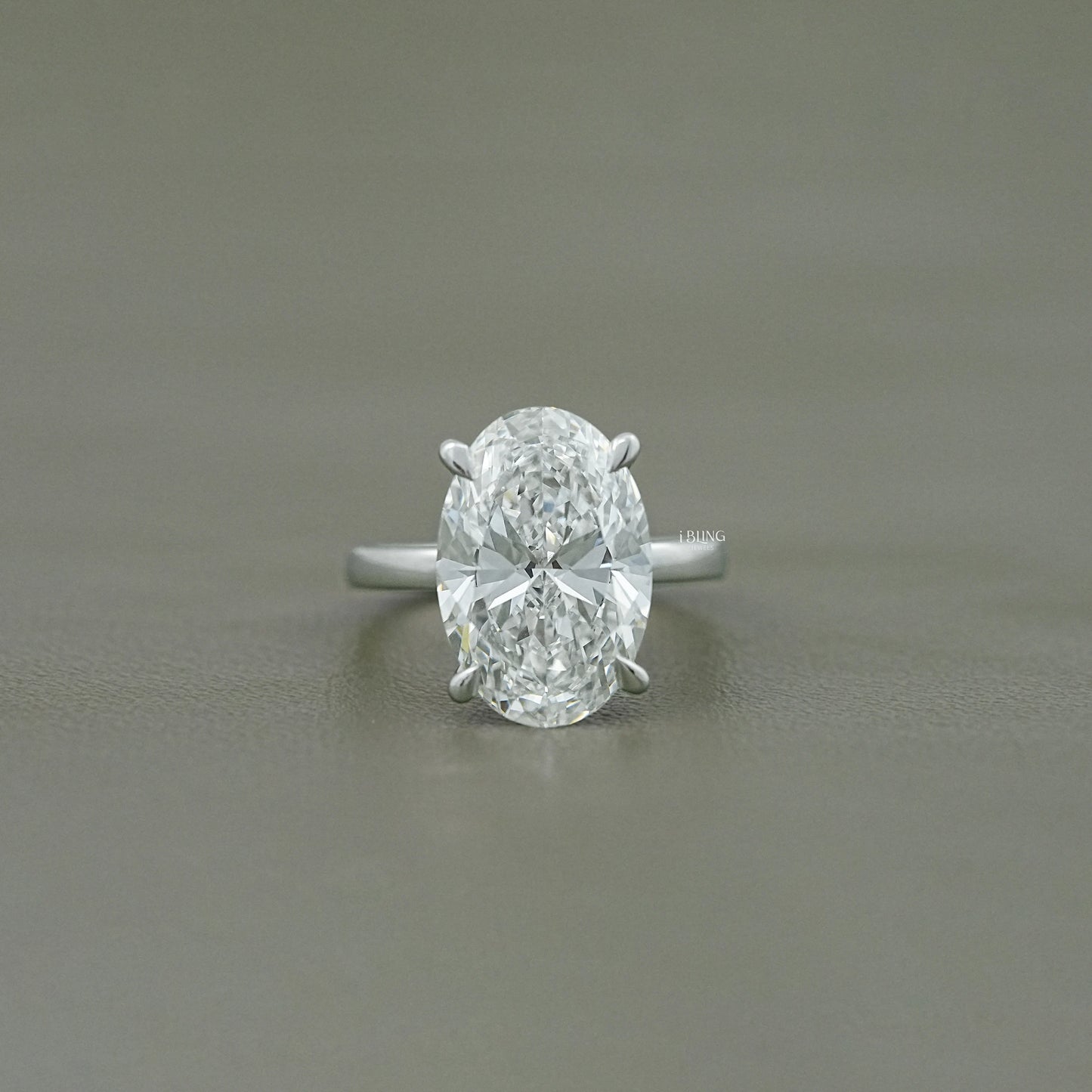 Oval Cut Solitaire Hidden Halo Engagement Ring Halo Ring