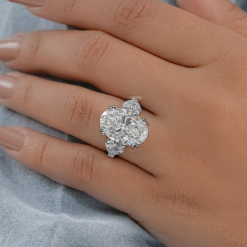 Oval And Heart Lab Grown Diamond Ring
