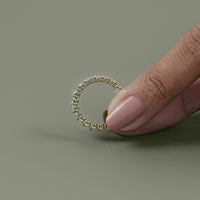 Oval Lab Diamond Full Eternity Wedding Band