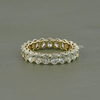 Oval Lab Diamond Full Eternity Wedding Band