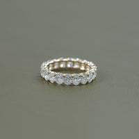 Oval Lab Diamond Full Eternity Wedding Band