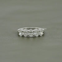 Oval Cut Lab Diamond Five Stone Ring