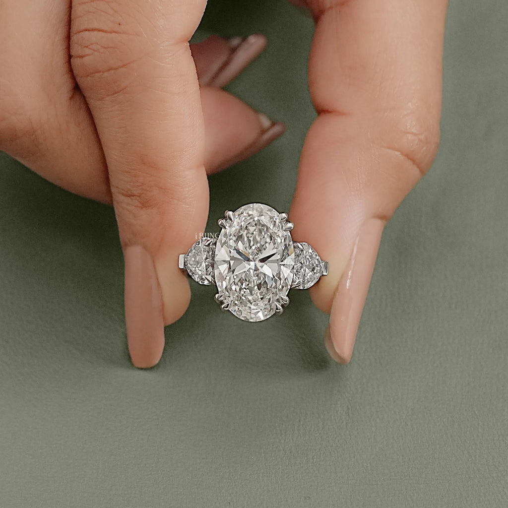 Oval And Heart Lab Grown Diamond Ring