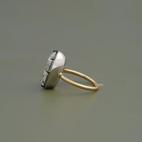 Georgian Style Oval Solitaire Lab Grown Diamond Ring