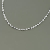 Pear Cut Lab Grown Diamond Tennis Necklace