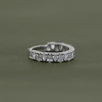 Pear Cut Diamond Up Side Down Half Eternity Band