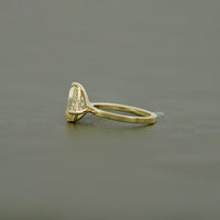Pear Cut Lab Diamond Toi Moi Engagement Ring