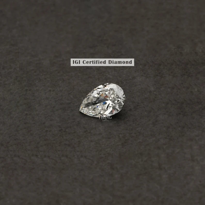 Pear Cut IGI Certified Loose Diamond IGI Loose Diamond
