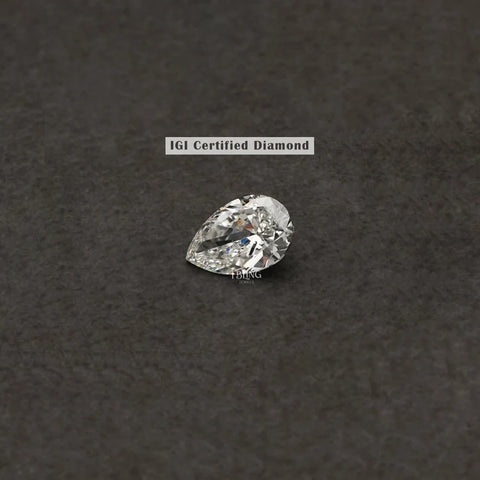 Pear Cut IGI Certified Loose Diamond