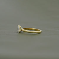 Pear And Emerald Diamond Toi Et Moi Wedding Ring