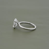 Pear Cut Lab Grown Diamond Solitaire Engagement Ring
