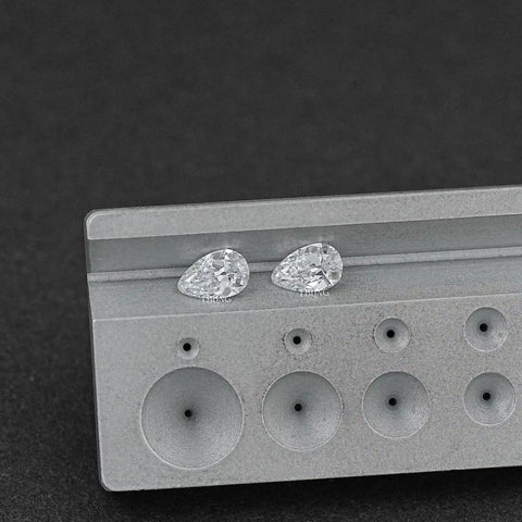 Old Mine Pear Cut CVD Diamond Matching Pair