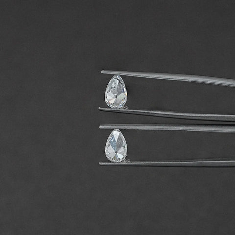 Old Mine Pear Cut CVD Diamond Matching Pair