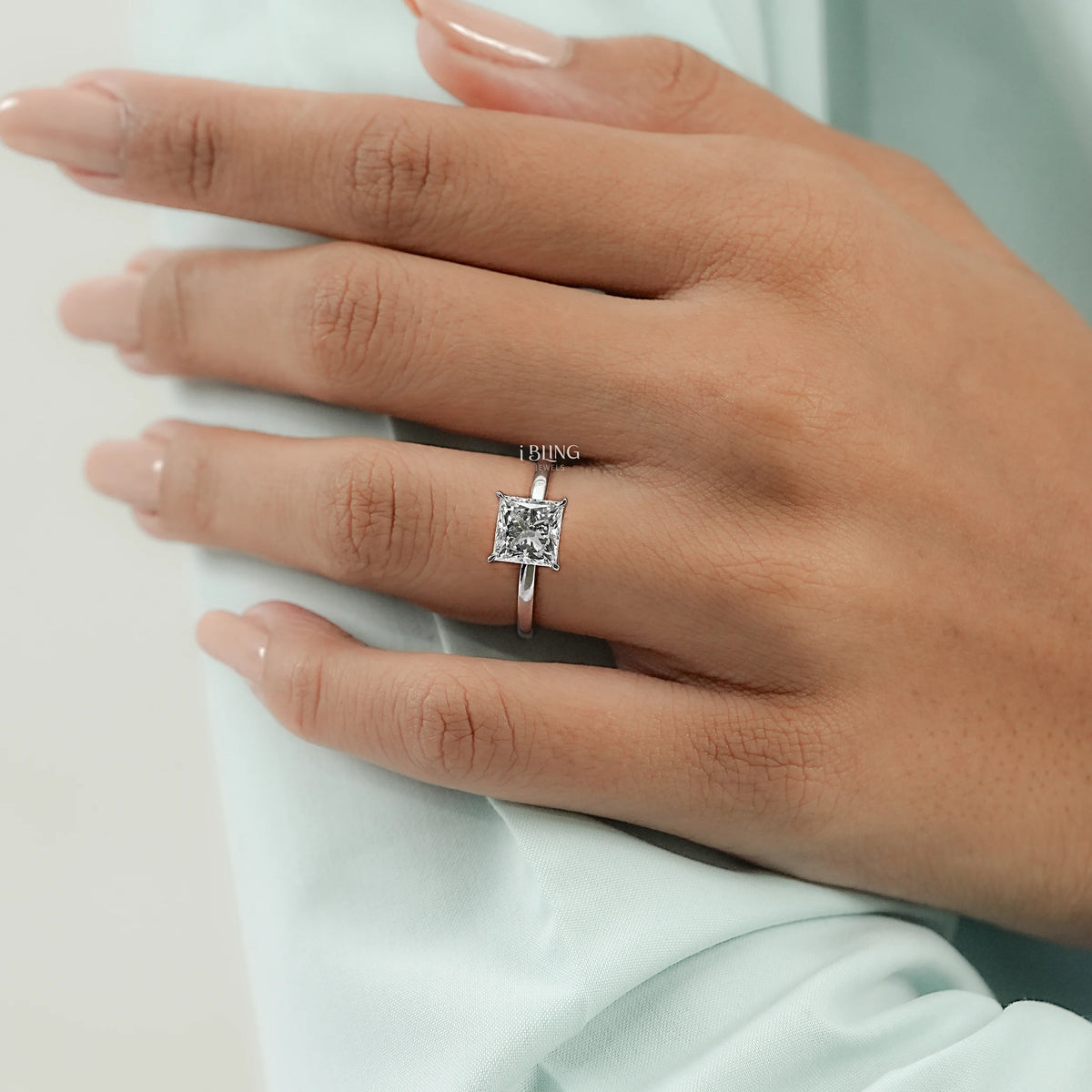 Princess Lab Grown Diamond Solitaire Engagement Ring Solitaire Ring