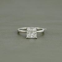 Princess Lab Grown Diamond Solitaire Engagement Ring