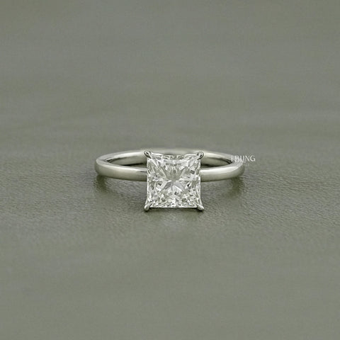 Princess Lab Grown Diamond Solitaire Engagement Ring