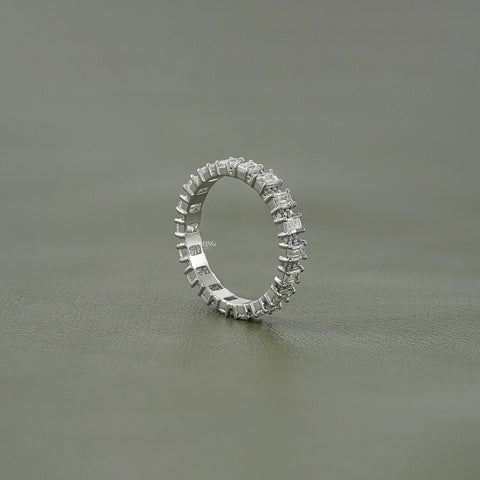 Emerald Lab Diamond Full Eternity Wedding Band