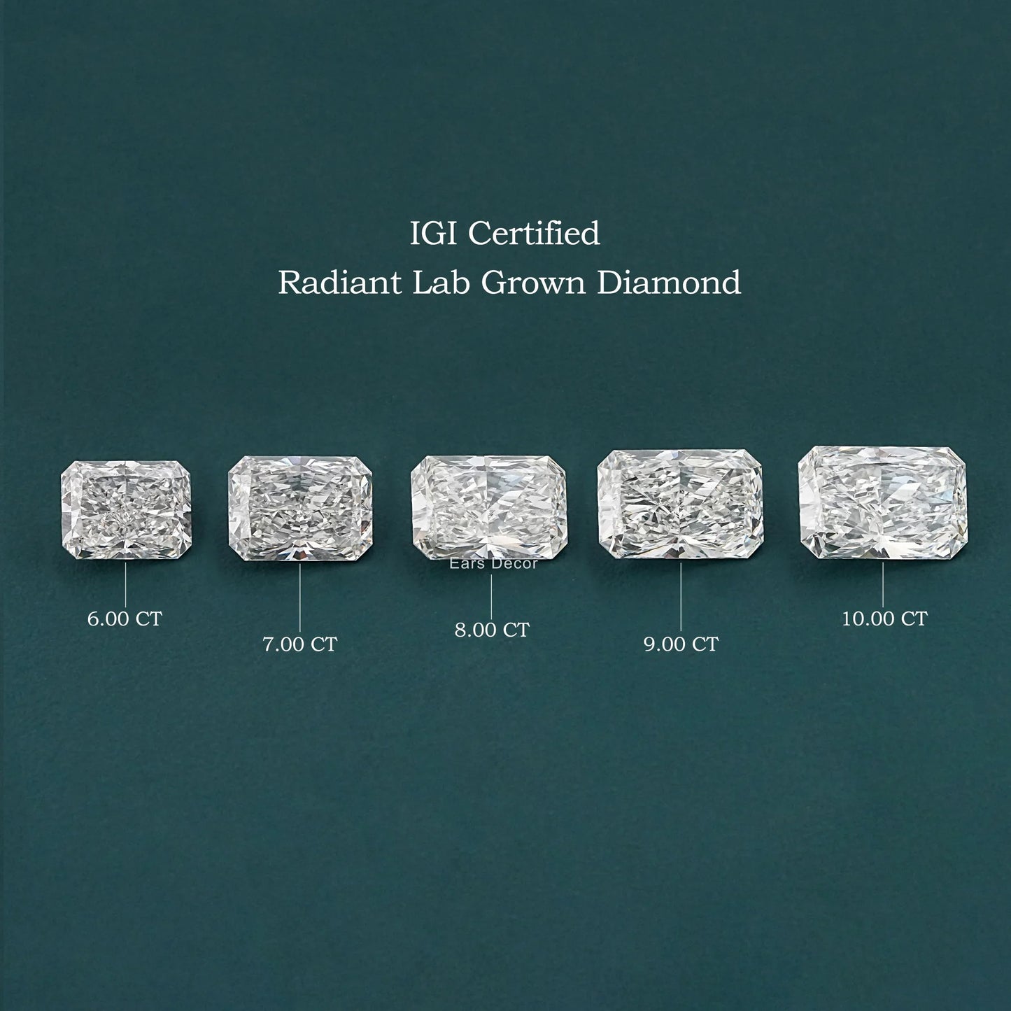 Radiant Cut Loose IGI Certified Lab Diamond