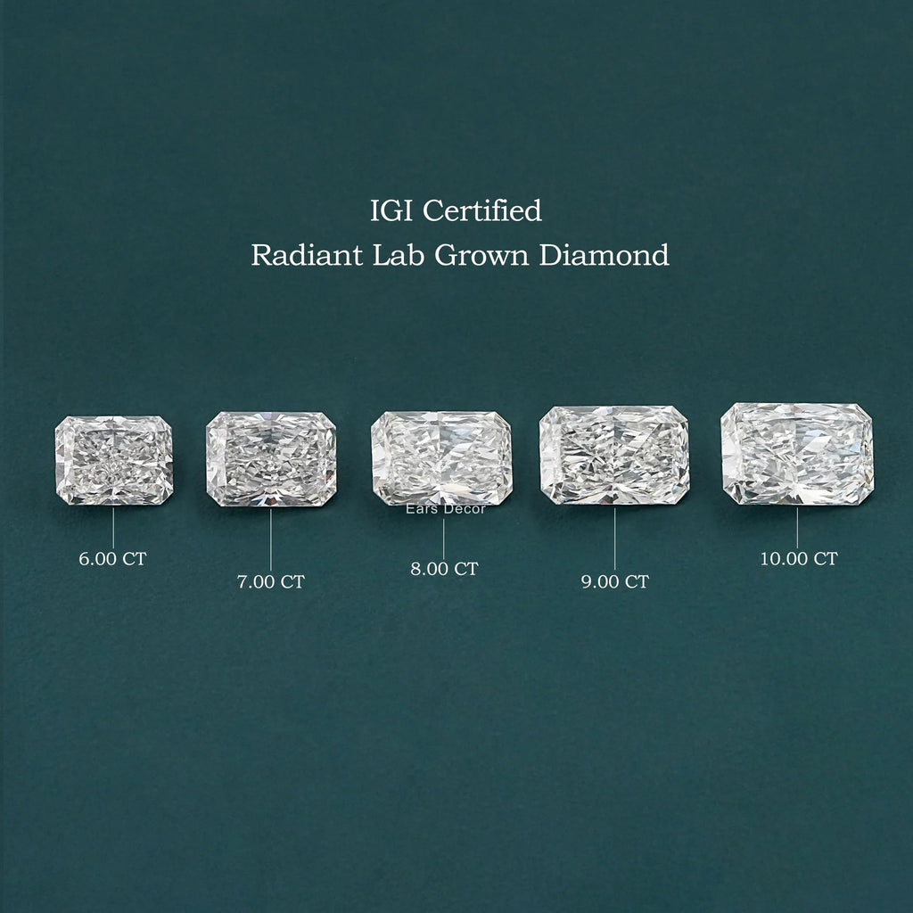Radiant Cut Loose IGI Certified Lab Diamond