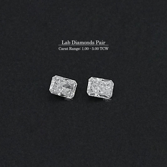 Radiant Lab Grown Diamond Matching Pair