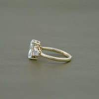Radiant Cut Side Trapezoid Five Stone Ring