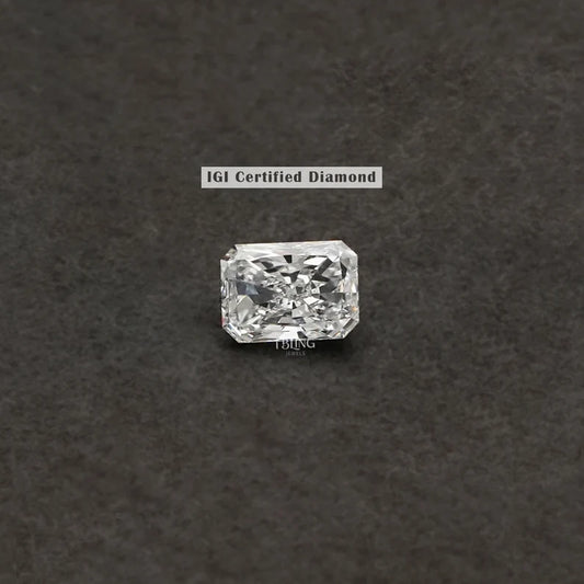 IGI Certified Radiant Cut Lab Grown Loose Diamond IGI Loose Diamond