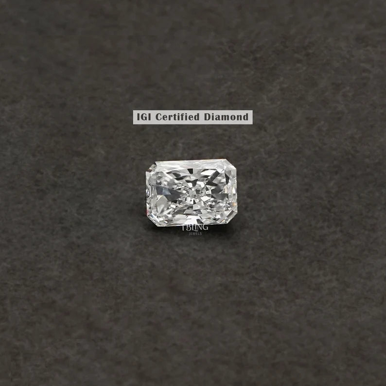 IGI Certified Radiant Cut Lab Grown Loose Diamond