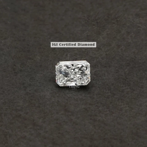IGI Certified Radiant Cut Lab Grown Loose Diamond