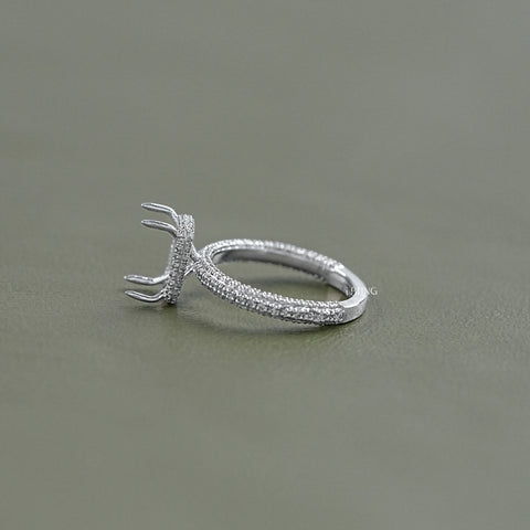 Radiant Cut Semi Mount Ring