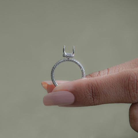 Radiant Cut Semi Mount Ring