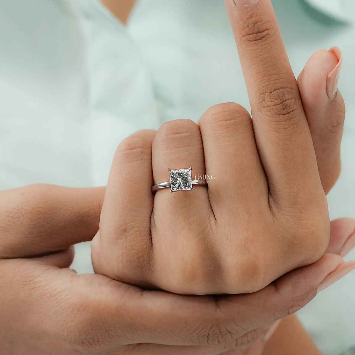 Princess Lab Grown Diamond Solitaire Engagement Ring Solitaire Ring
