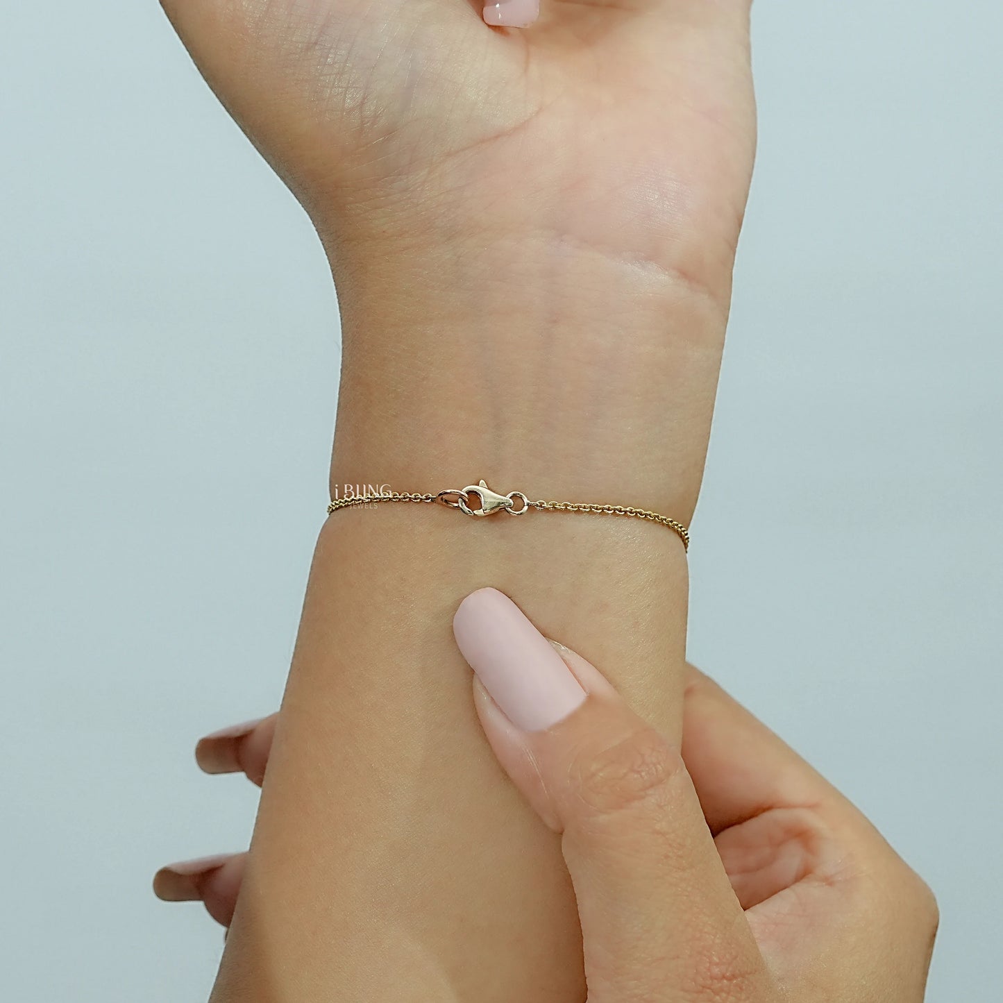 Three Stone Rose Cut Oval Diamond Bracelet Chain Bracelet