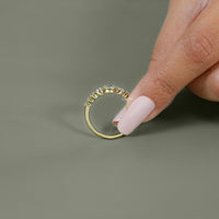 Rose Cut Round Diamond Engagement Ring