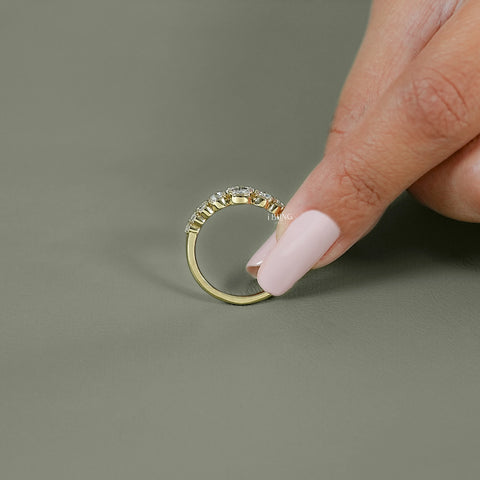 Rose Cut Round Diamond Engagement Ring