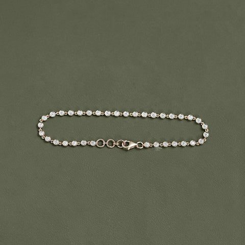 Round Cut Lab Diamond Tennis Bracelet