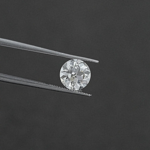 OEC Flower Pattern Round Cut Lab Grown Diamond