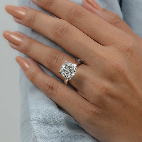 Round Cut Euro Shank Channel Set Diamond Ring