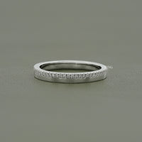 Round Cut Lab Diamond Pave Set Men's Band