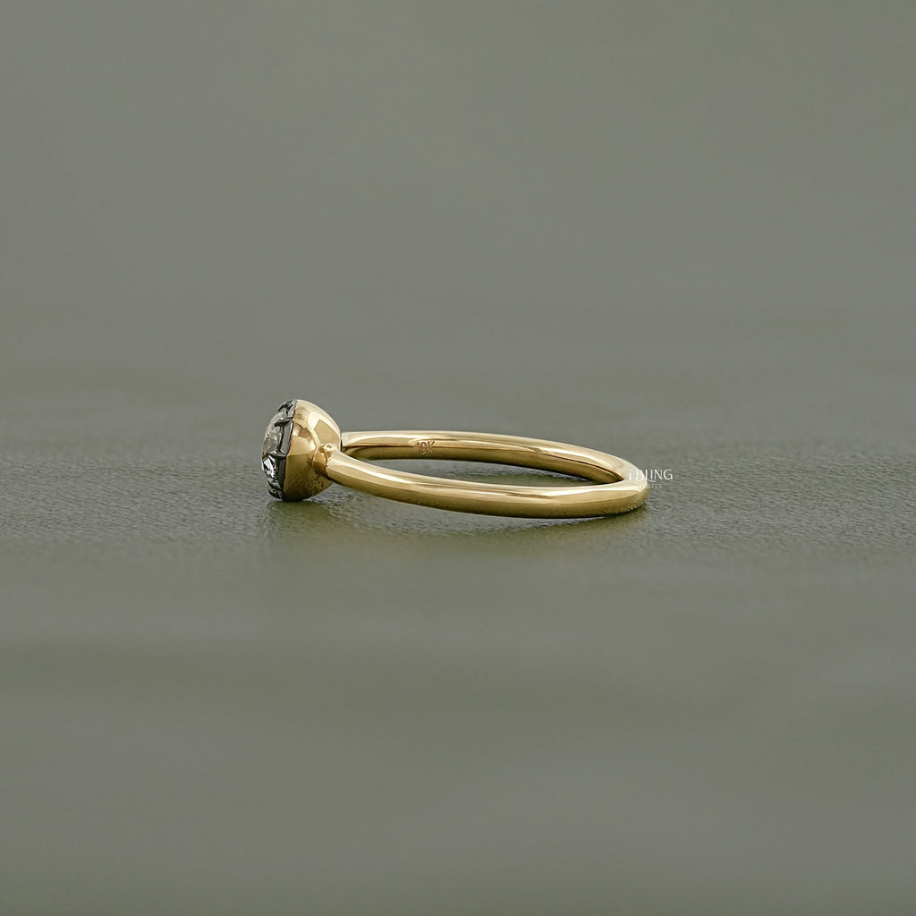 Old European Round Cut Solitaire Engagement Ring