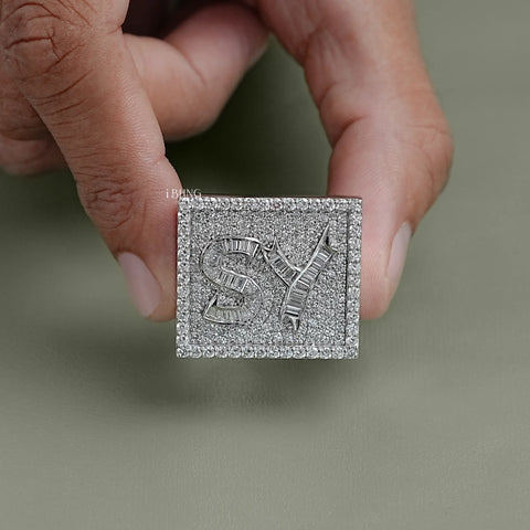 Baguette Cut Lab Grown Diamond Men's Band